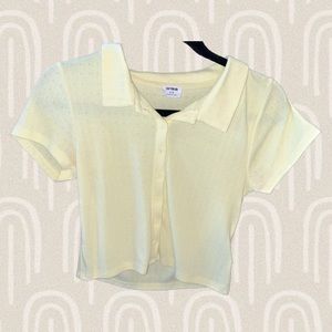Cotton On pale yellow t-shirt